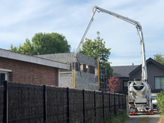 CONSTRUCTION D'UNE MAISON CUBIQUE A ETAGE SUR MARCQ EN BAROEUL